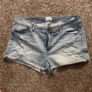 Studio Blue Distressed Jean Shorts